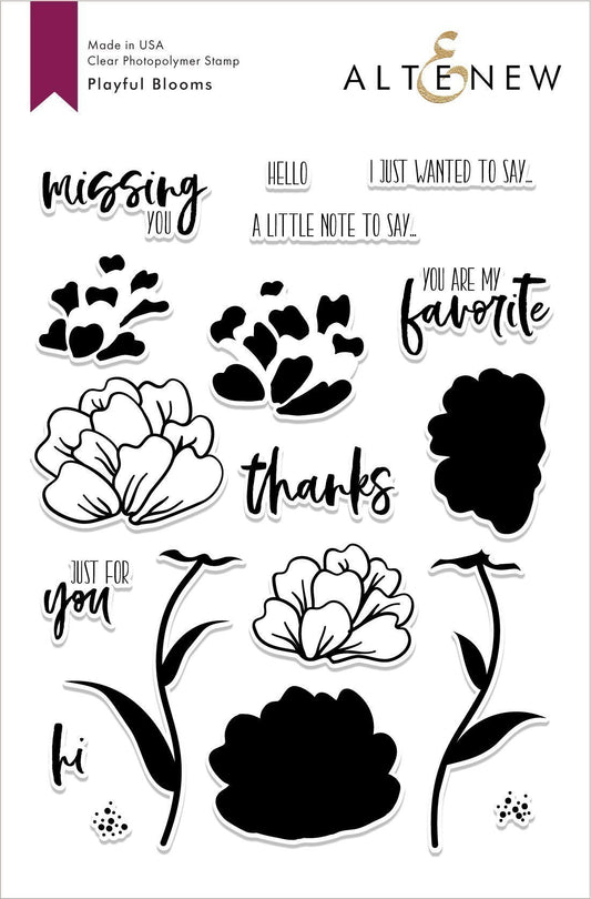 Altenew - Playful Blooms - Clear Stamp 6x8