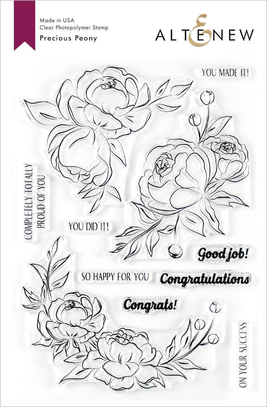 Altenew - Precious Peony - Clear Stamp