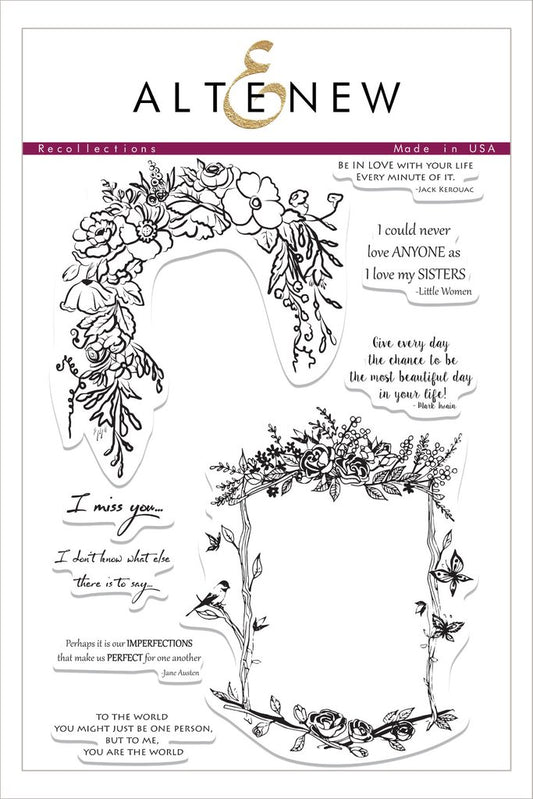 Altenew - Recollections - Clear Stamps 6x8