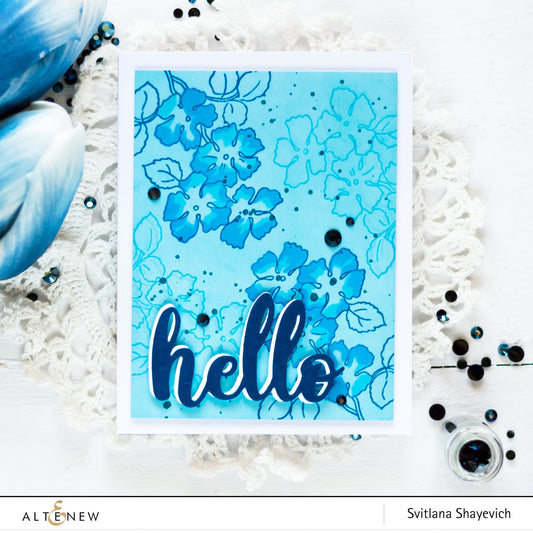 Altenew - Ruffled Flowers - Clear Stamp 6x8