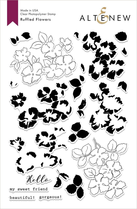 Altenew - Ruffled Flowers - Clear Stamp 6x8