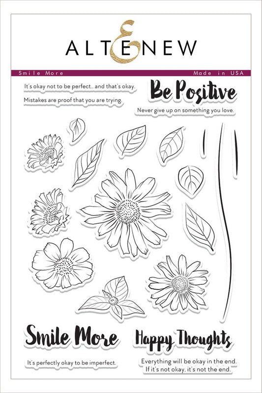 Altenew - Smile More - Clear Stamps 6x8