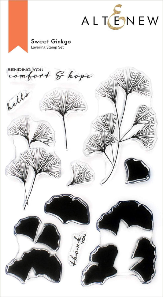 Altenew - Sweet Ginkgo - Clear Stamp Set 4x6