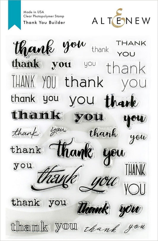 Altenew - Thank You Builder - Clear Stamp 6x8