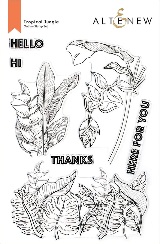 Altenew - Tropical Jungle - Clear Stamp Set 6x8