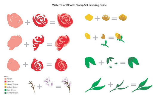 Altenew Watercolor Blooms Clear Stamps 4x6