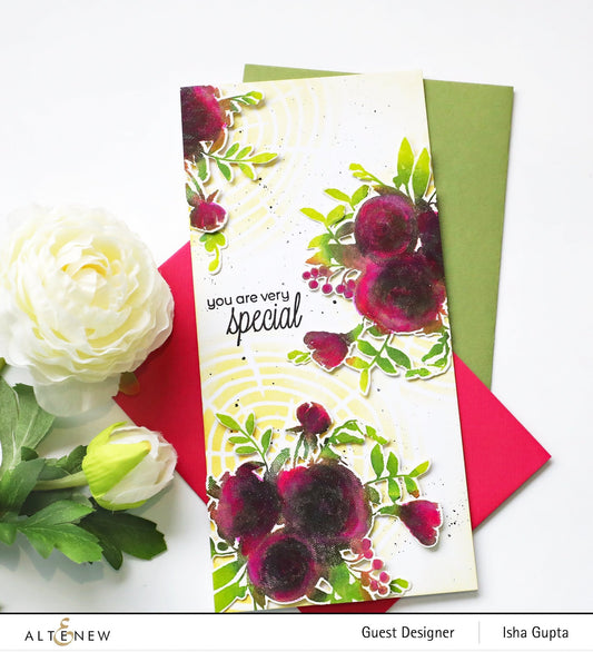 Altenew Watercolor Halftone Clear Stamp 6x8