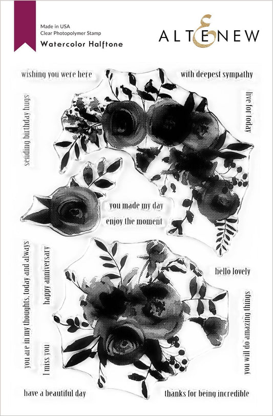 Altenew - Watercolor Halftone - Clear Stamp 6x8