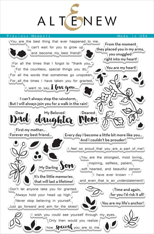 Altenew - Precious Moments - Clear Stamps 6x8