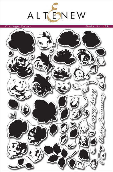Altenew - Stempelset 4x6" - Vintage Roses