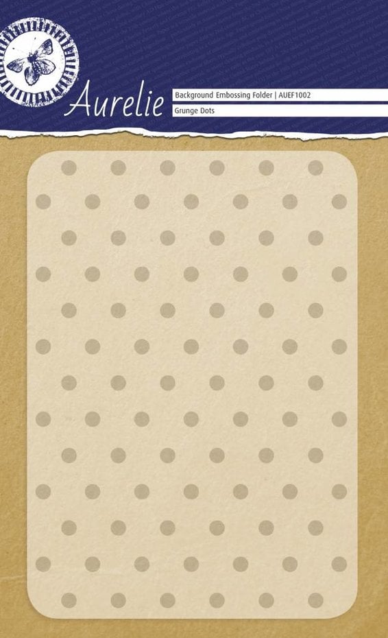Aurelie Grunge Dots Background Embossing Folder