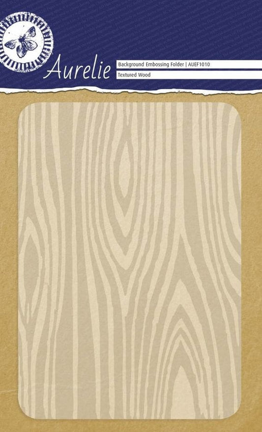 Aurelie Textured Wood Background Embossing Folder