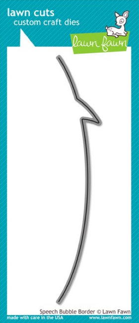 craft dies lawn fawn speech bubble border für scrapbook & cardmaking