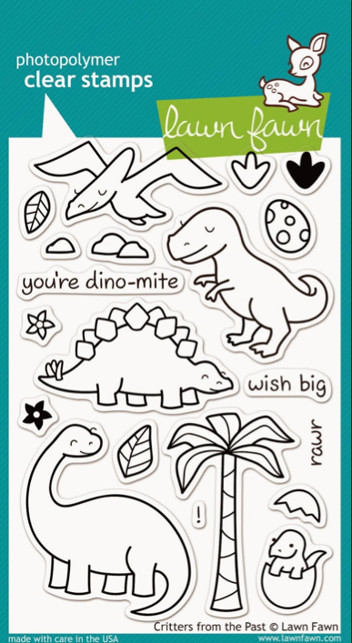 clear stamps lawn fawn critters of the past für scrapbooking & cardmaking