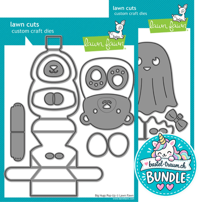 Lawn Fawn Lawn Cuts Big Hugs Pop-Up + Big Hugs Ghost Lawn Cuts Stanzen