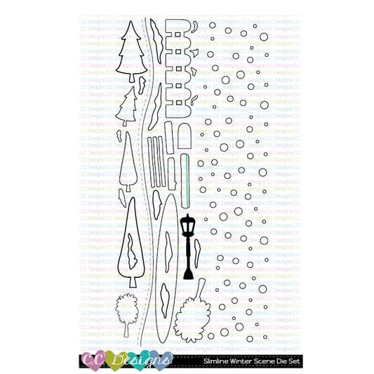 C.C. Desings - Slimline Winter Scene - Stand alone Stanze