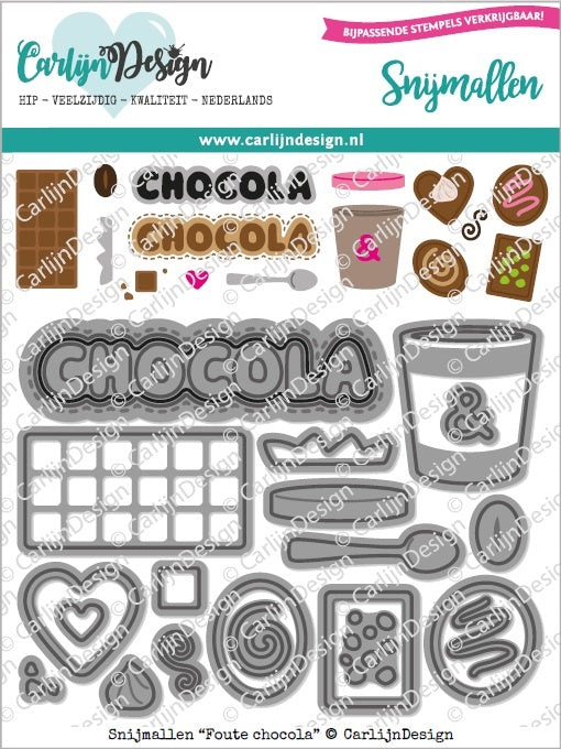 Carlijn Design -  Foute Chocola - Stand Alone Stanzen