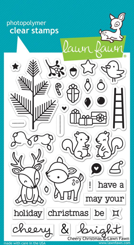 Lawn Fawn - cheery christmas - Clear Stamp 4x6