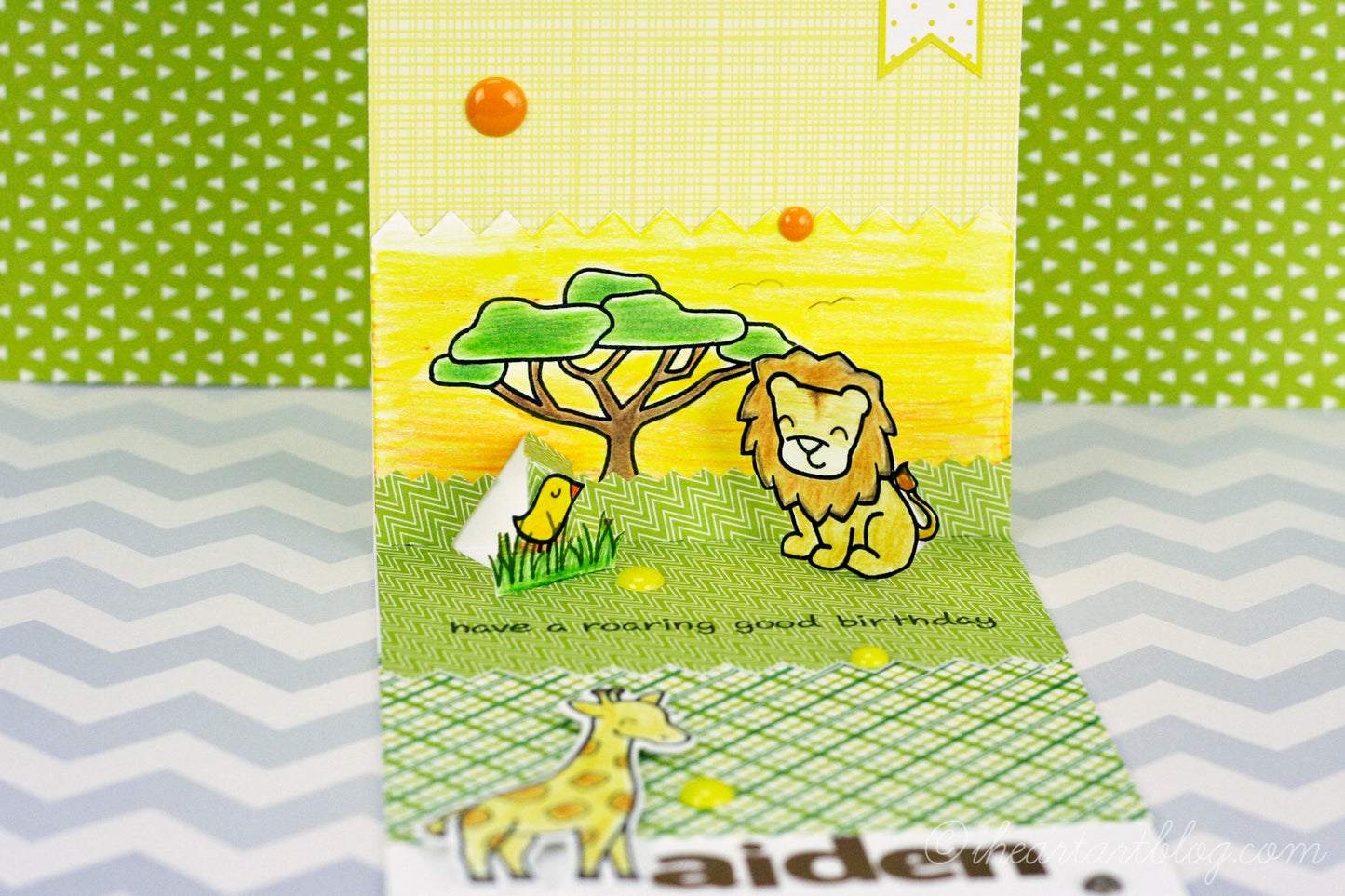 clearstamp - lawnfawn - critters in the savanna - Beispiel