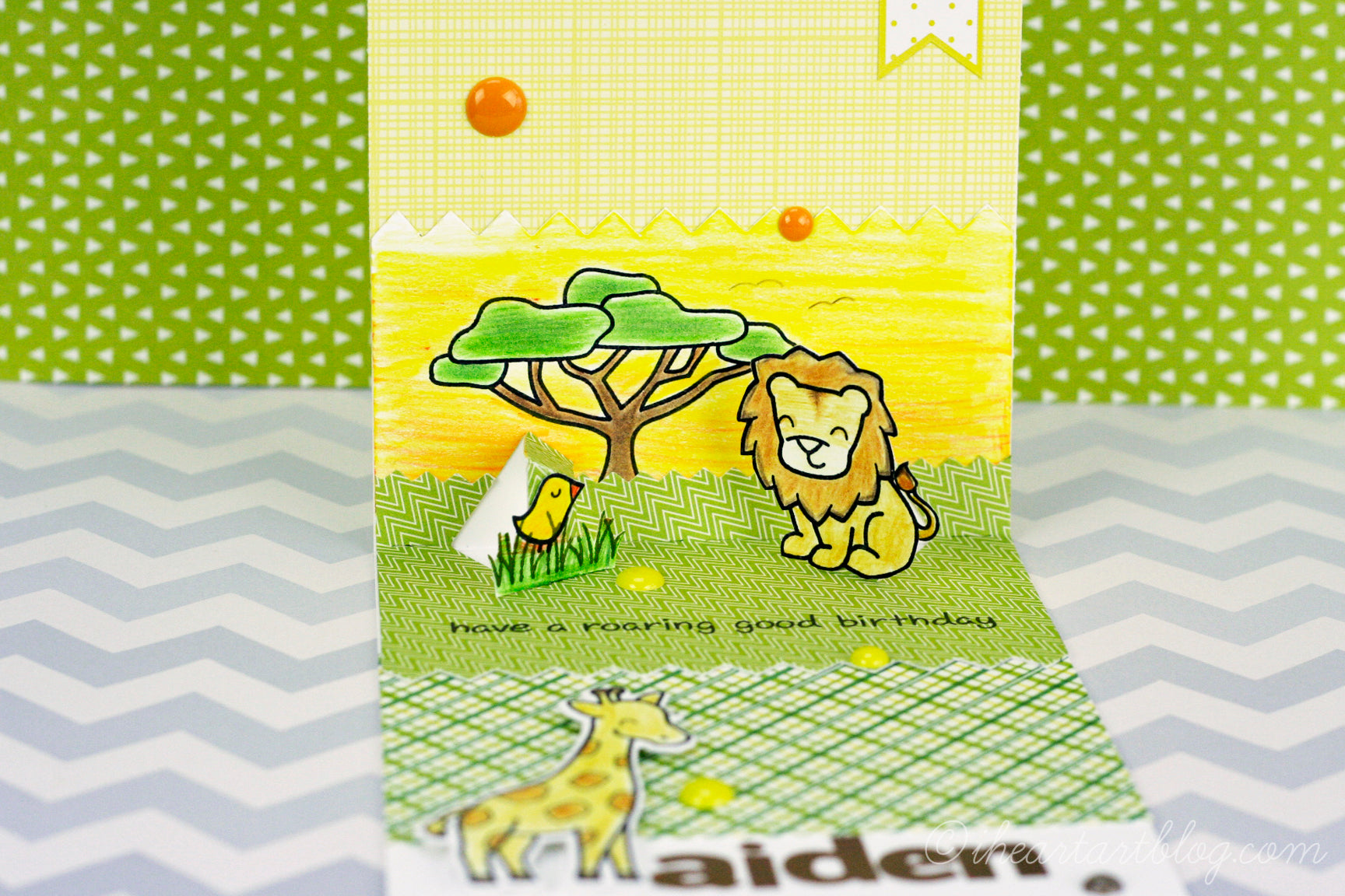 clearstamp - lawnfawn - critters in the savanna - Beispiel