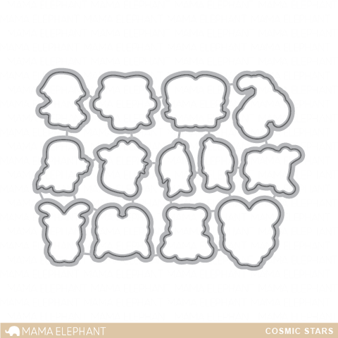 Mama Elephant - Creative Cuts - Cosmic Stars