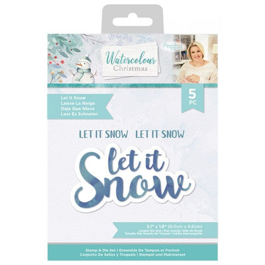 Crafter's Companion - Watercolour Christmas - Let It Snow - Stempel und Stanze