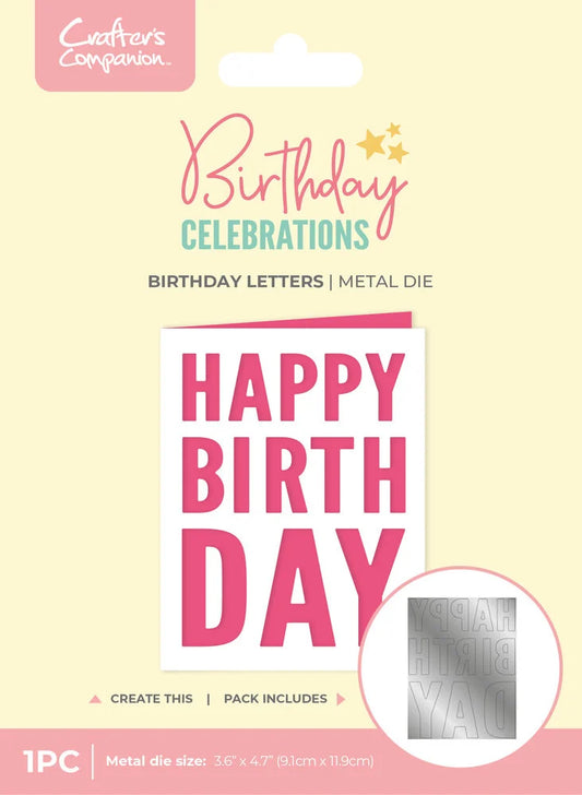Birthday Celebrations Metal Dies Birthday Letters