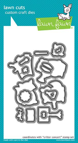Lawn Fawn - Critter Concert - Stanzen