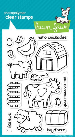 critters on the farm stempel