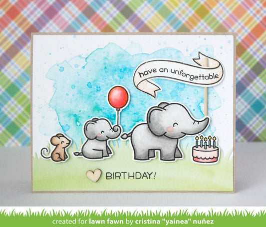 Lawn Fawn - Elphie Selfie - Clear Stamp 4x6