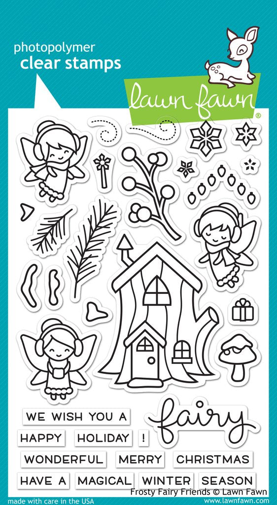 Lawn Fawn - frosty fairy friends - Clear Stamp 4x6