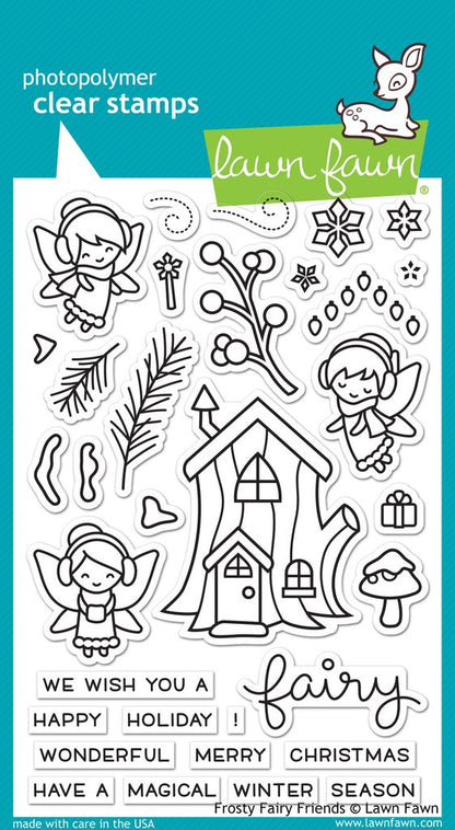 Lawn Fawn - frosty fairy friends - Clear Stamp 4x6