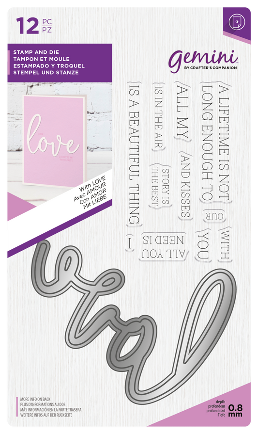 Gemini - Stempel und Stanze - With Love