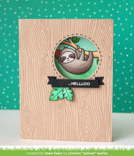 Lawn Fawn - Hang In There - Clear Stamp 3x4