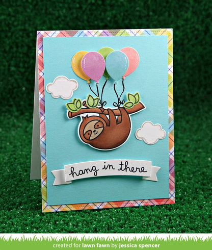 Lawn Fawn - Hang In There - Clear Stamp 3x4