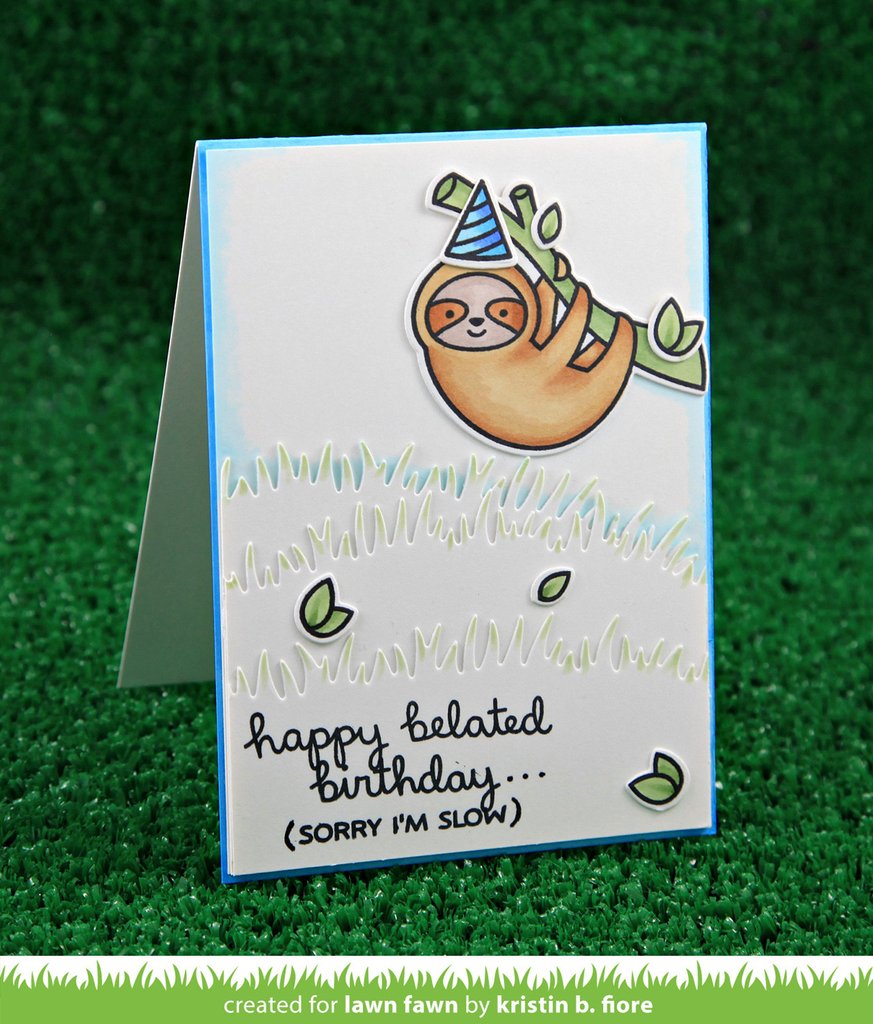 Lawn Fawn - Hang In There - Clear Stamp 3x4