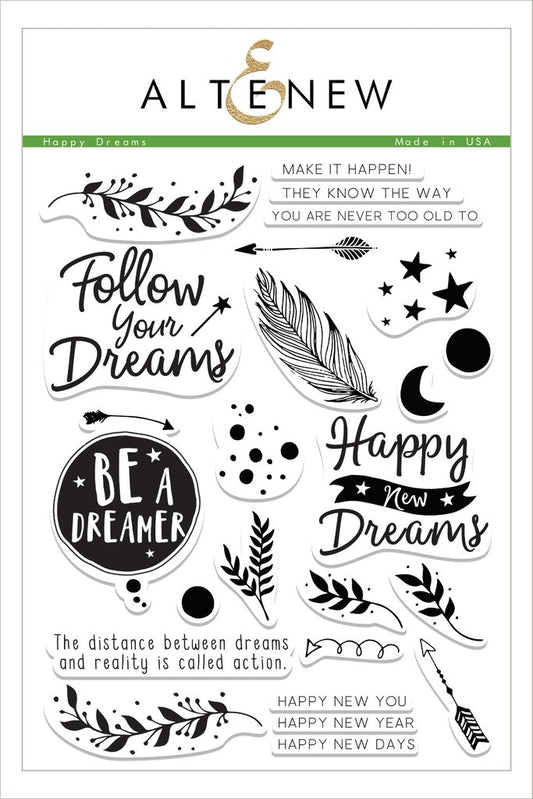 Altenew - Happy Dreams - Clear Stamps 6x8