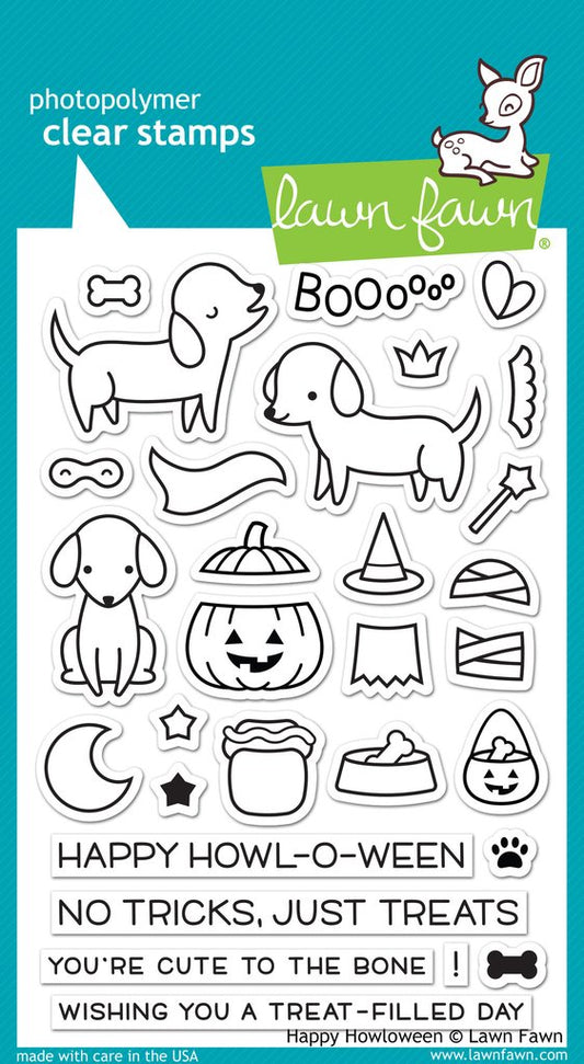 Lawn Fawn - happy howloween - Clear Stamp 4x6