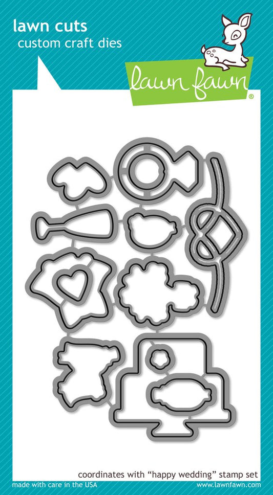 Lawn Fawn - Happy Wedding - Stanzen