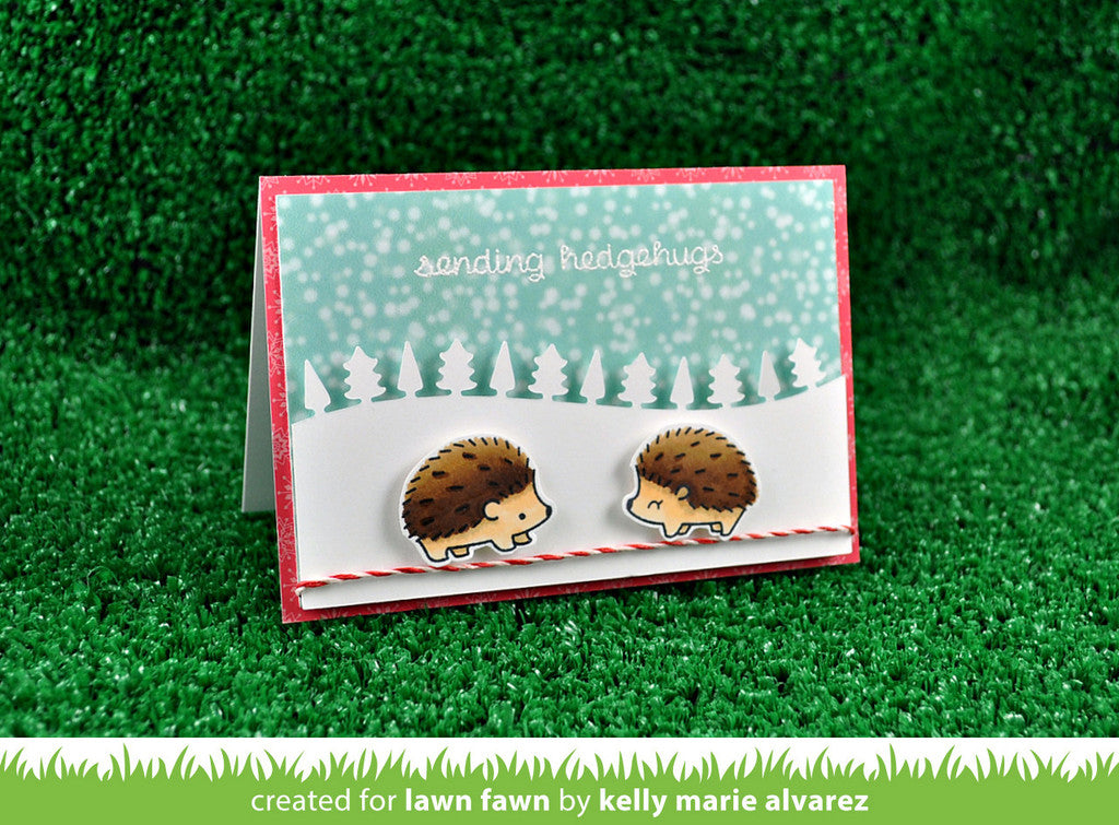Lawn Fawn clear stamps Hedgehugs