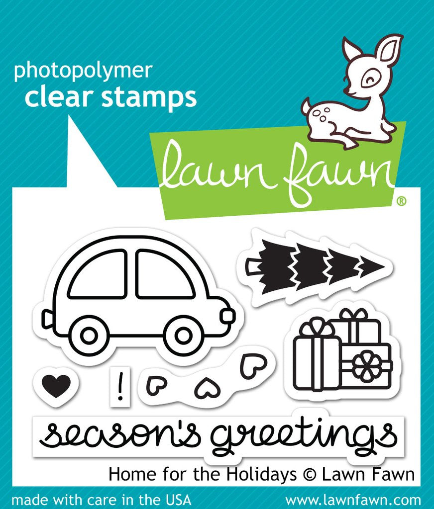 Lawn Fawn - home for the holidays - Clear Stamp 2x3
