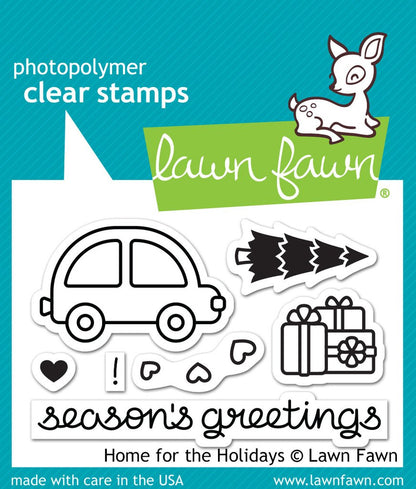 Lawn Fawn - home for the holidays - Clear Stamp 2x3
