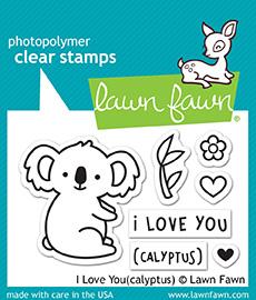 Lawn Fawn - I Love You(calyptus) - Clear Stamps 2x3