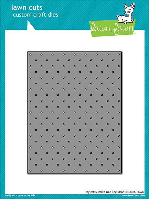 Lawn Fawn - Itsy Bitsy Polka Dot Backdrop - Stanzen