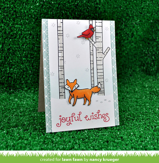lawn fawn clear stamps joy to the woods
