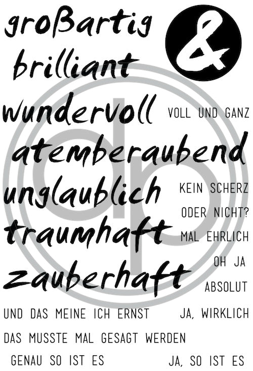 Klartext-Stempelset A6 "Brilliant"
