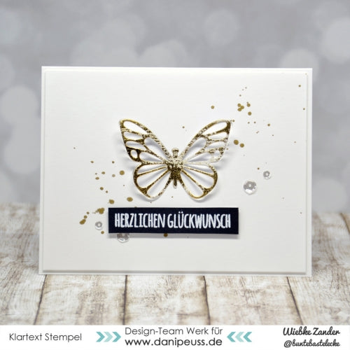 Klartext-Stempelset A6 "Glückwunsch"