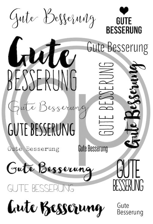 Klartext-Stempelset A6 "Gute Besserung"