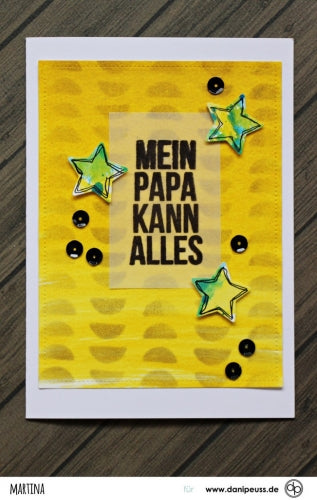 Klartext-Stempelset A6 "Happy Papa-Day"