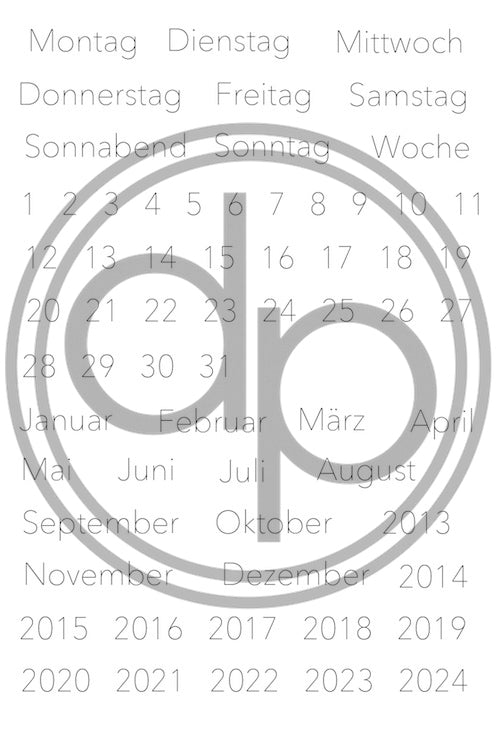 Klartext-Stempelset A6 "Kalender"